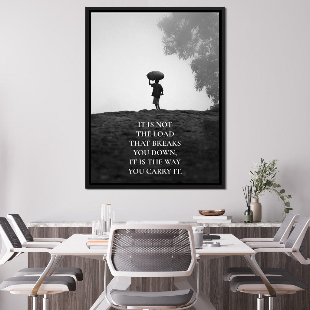 Carry The Load Wisely Canvas Wall Art