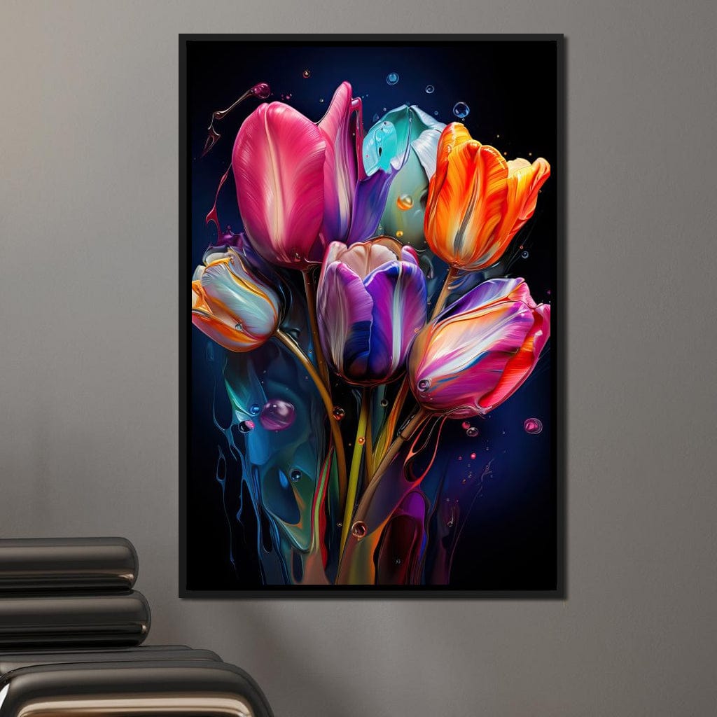 Luminous Tulip Dreamscape Canvas Wall Art
