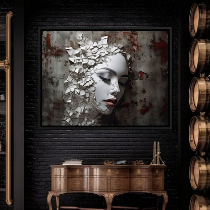 Shattered Mirage Canvas Wall Art