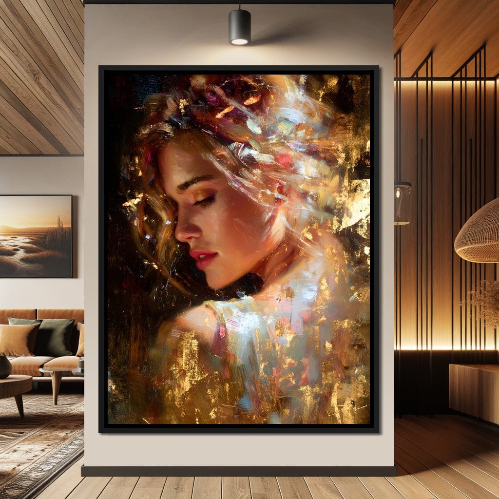 Radiant Brushstrokes Of Grace Canvas Wall Art