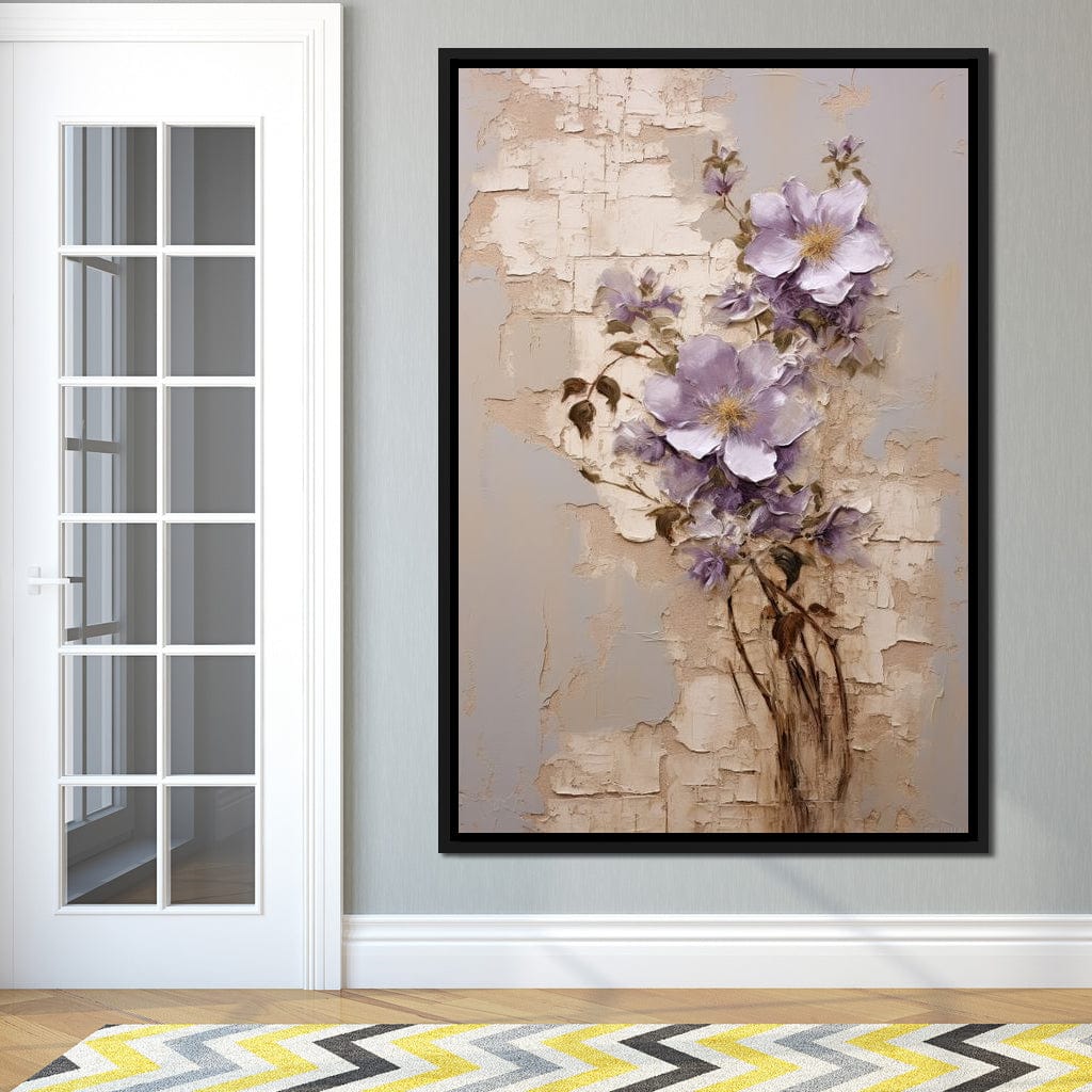 Blossoms Amidst Ruins Canvas Wall Art