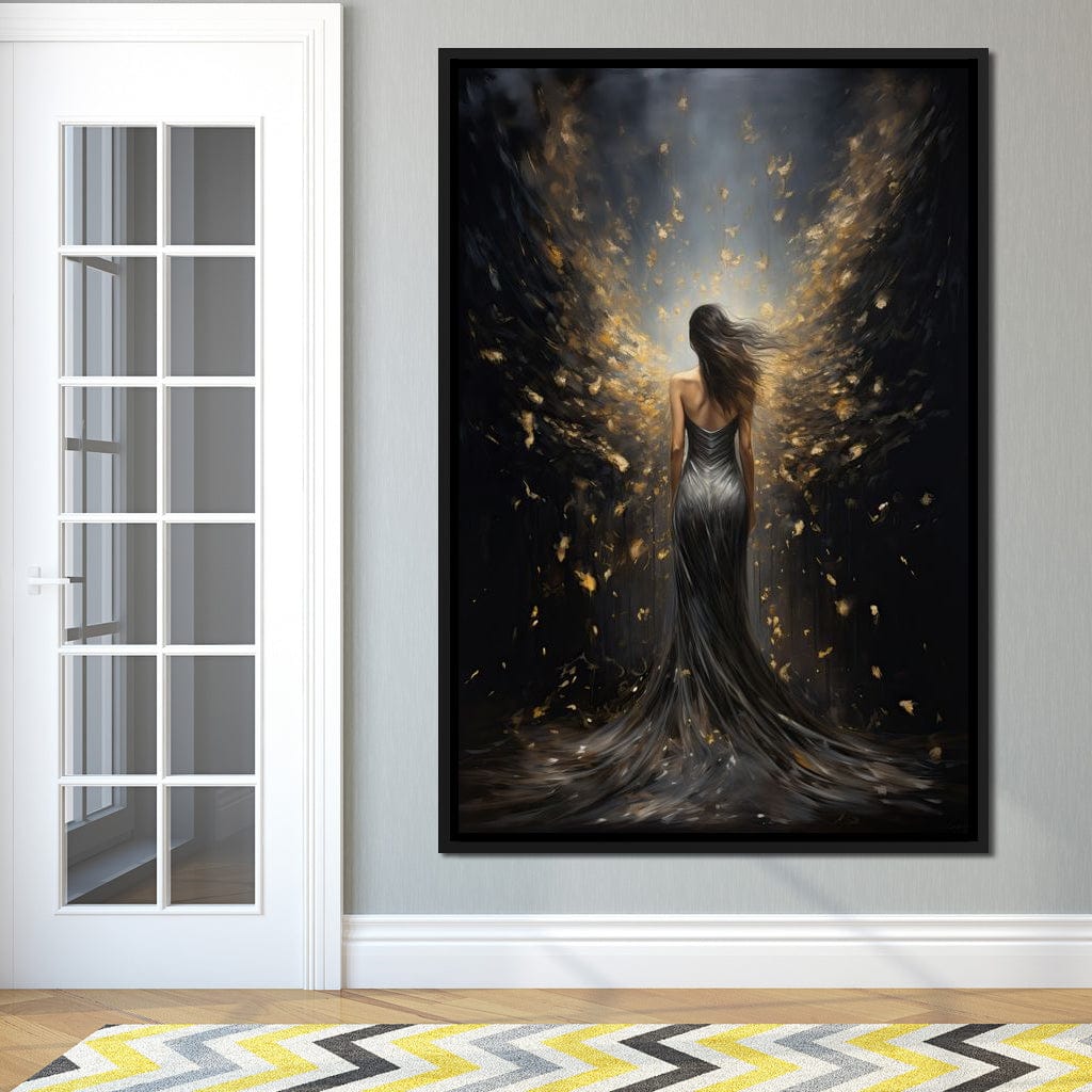 Ethereal Dream of a Starlit Muse Canvas Wall Art