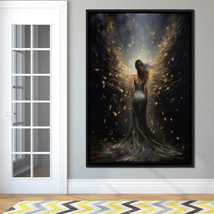 Ethereal Dream of a Starlit Muse Canvas Wall Art