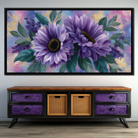 Lavender Blooms Radiance Canvas Wall Art