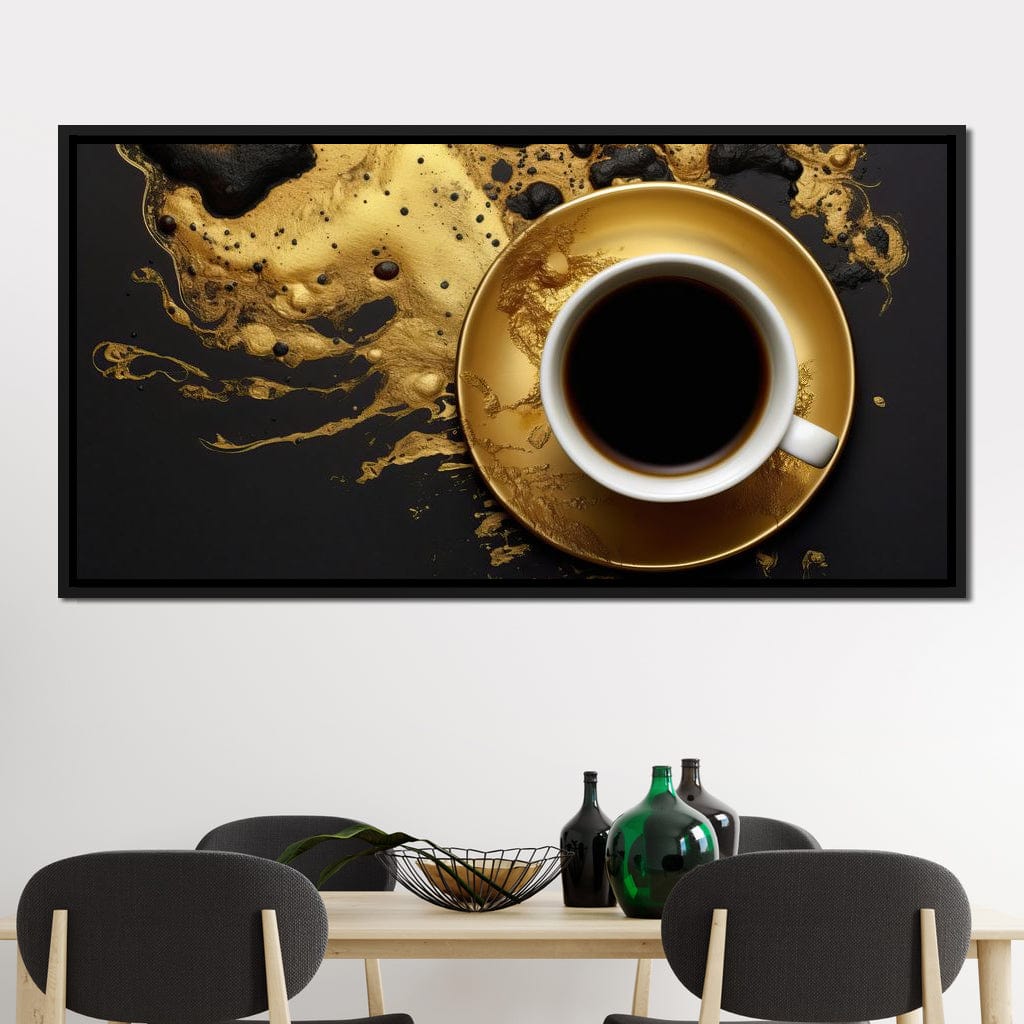 Majestic Coffee Cup Canvas Wall Art