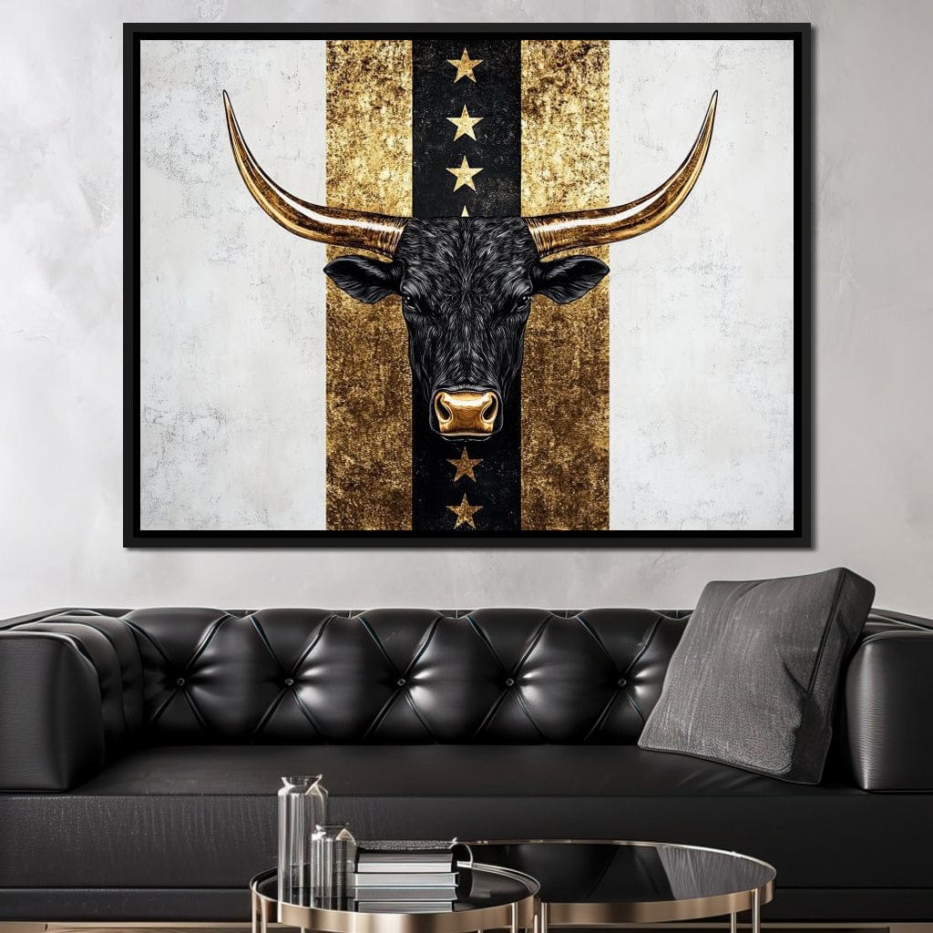 Bull Star Pathway Majesty Canvas Wall Art
