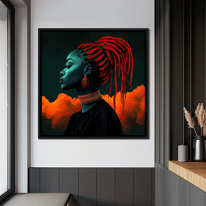 Profile of Power Canvas Wall Art