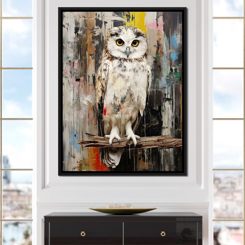 Owls Mystic Gaze Canvas Wall Art