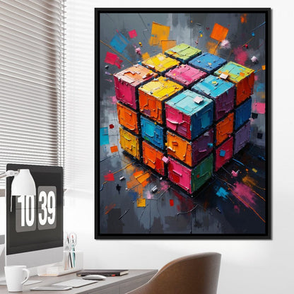 Fractured Logic Canvas Wall Art