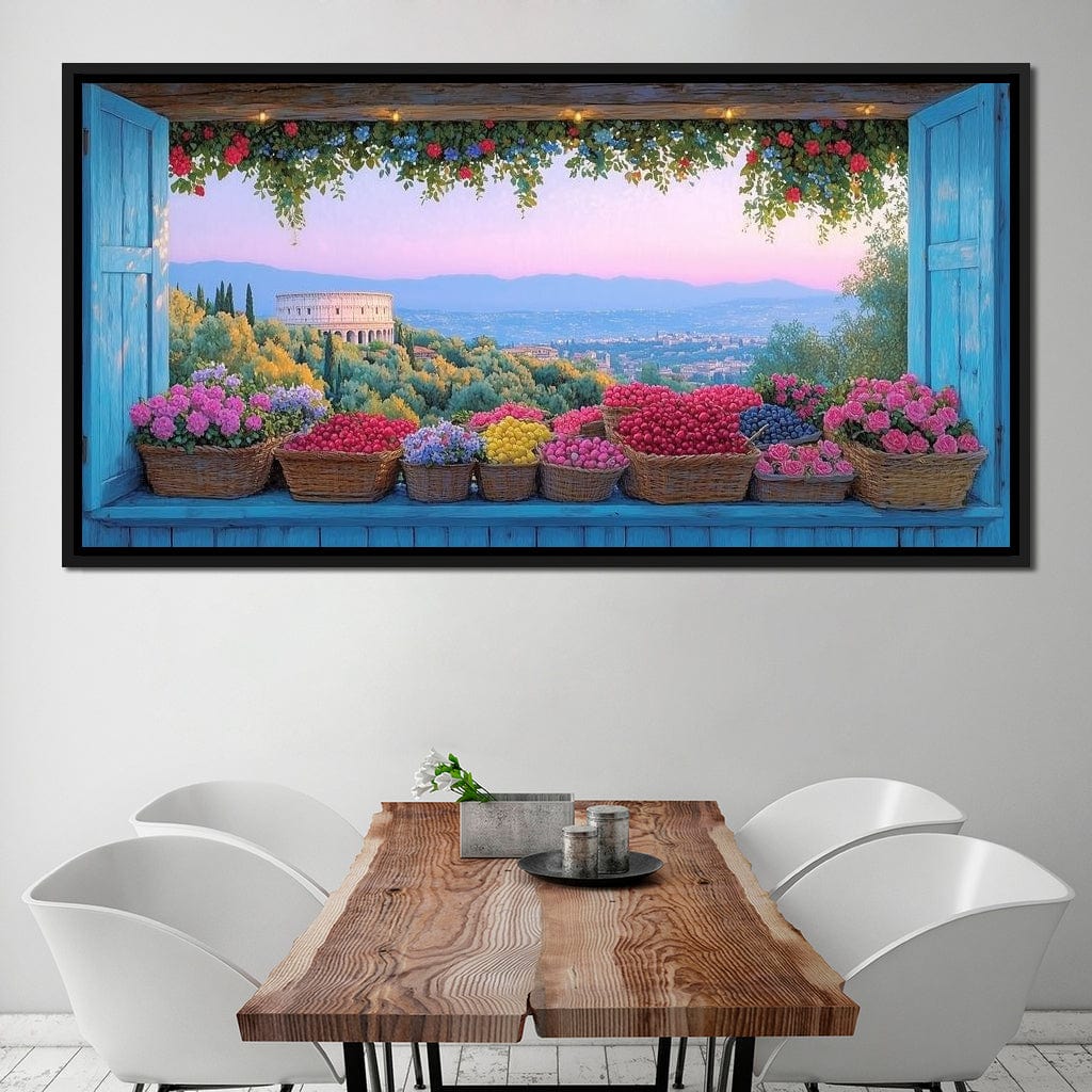 Tuscan Garden Splendor Vista Canvas Wall Art