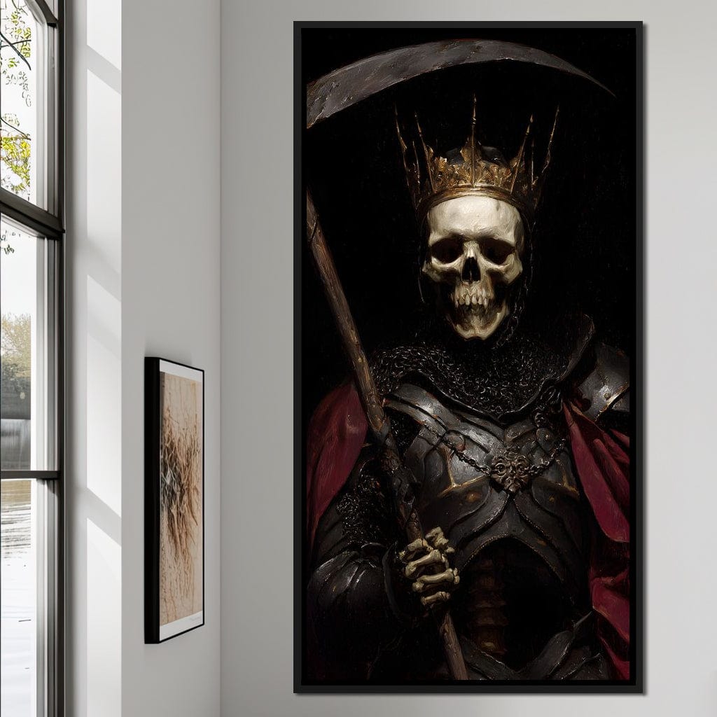 King of Bone and Shadow Reign Canvas Wall Art