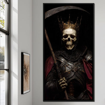 King of Bone and Shadow Reign Canvas Wall Art