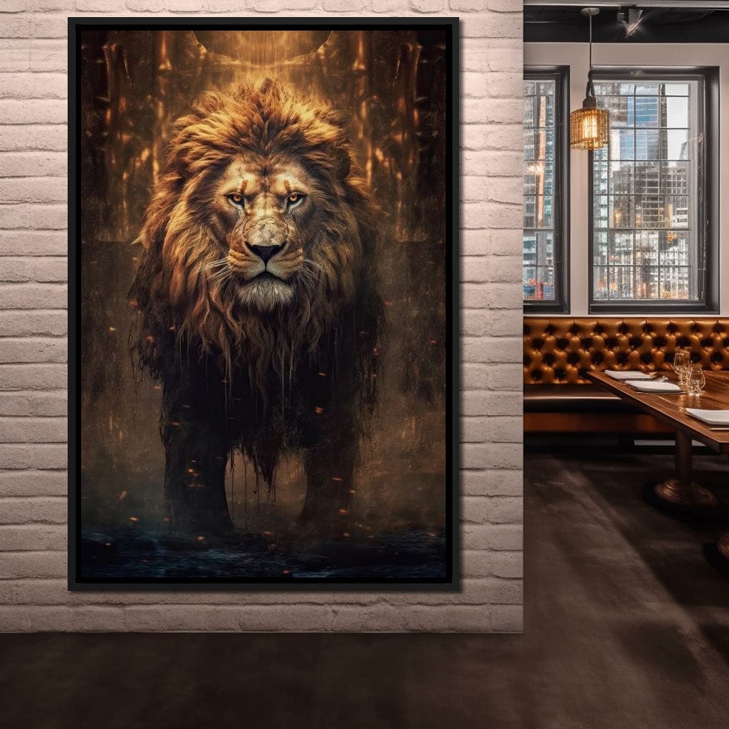 Lion of the Lord's Throne Canvas Wall Art