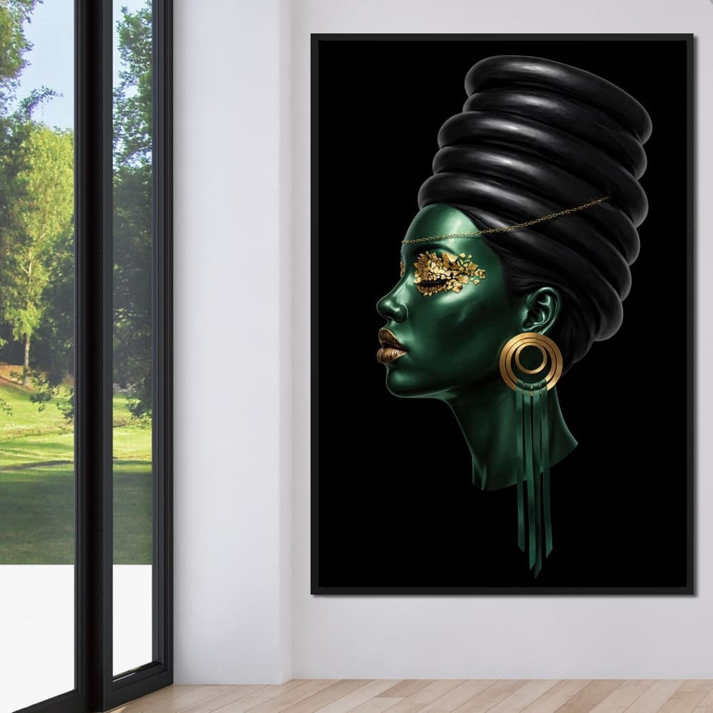 Emerald Empress Canvas Wall Art
