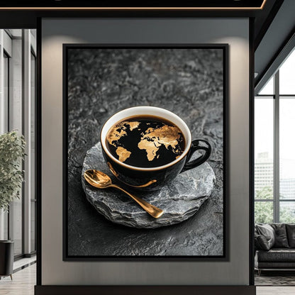 Golden Horizons Brewed Canvas Wall Art