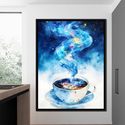 Celestial Coffee of Dreams Canvas Wall Art