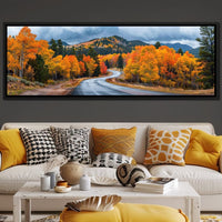 Autumn Serenade Journey Canvas Wall Art