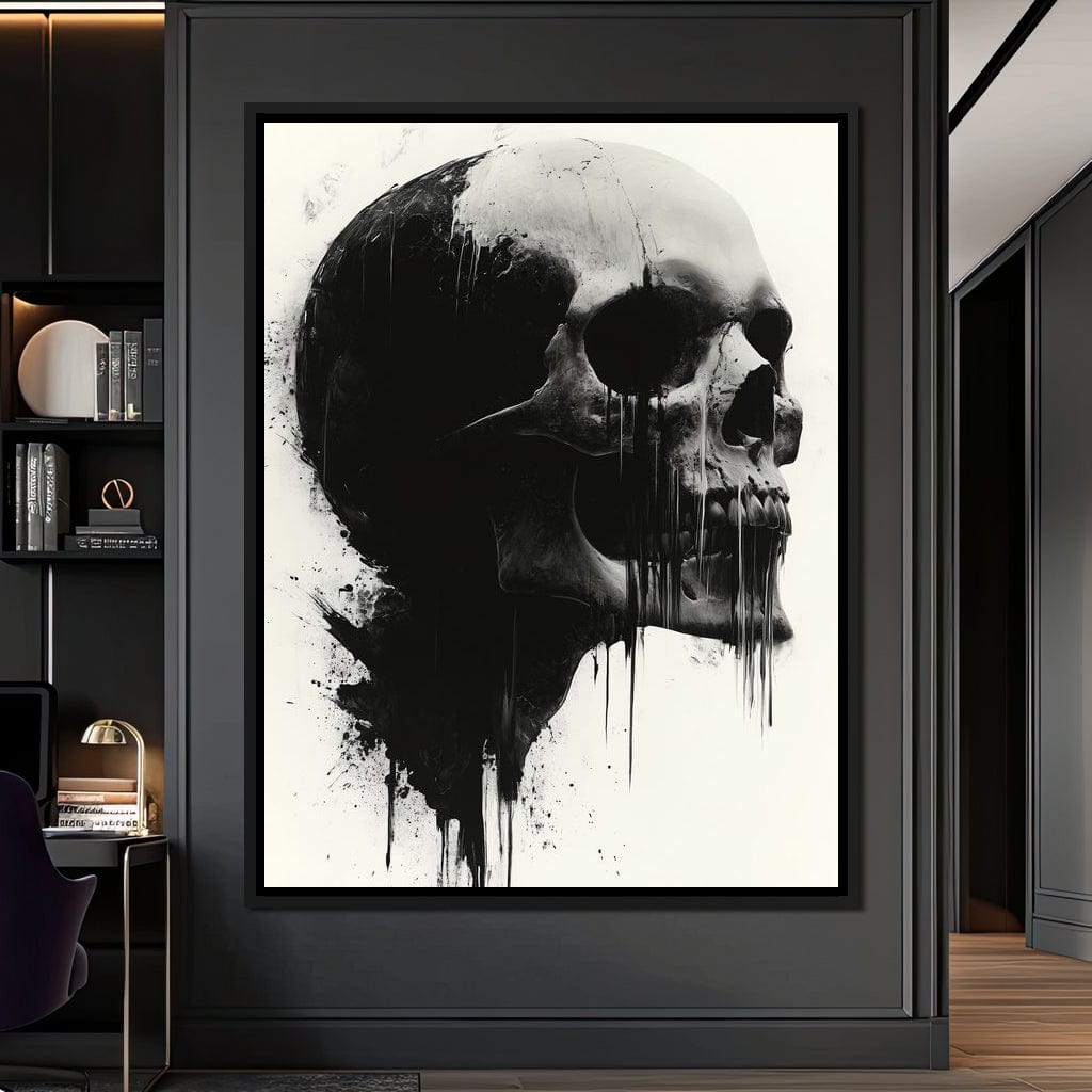 Morality's Black Veil Canvas Wall Art