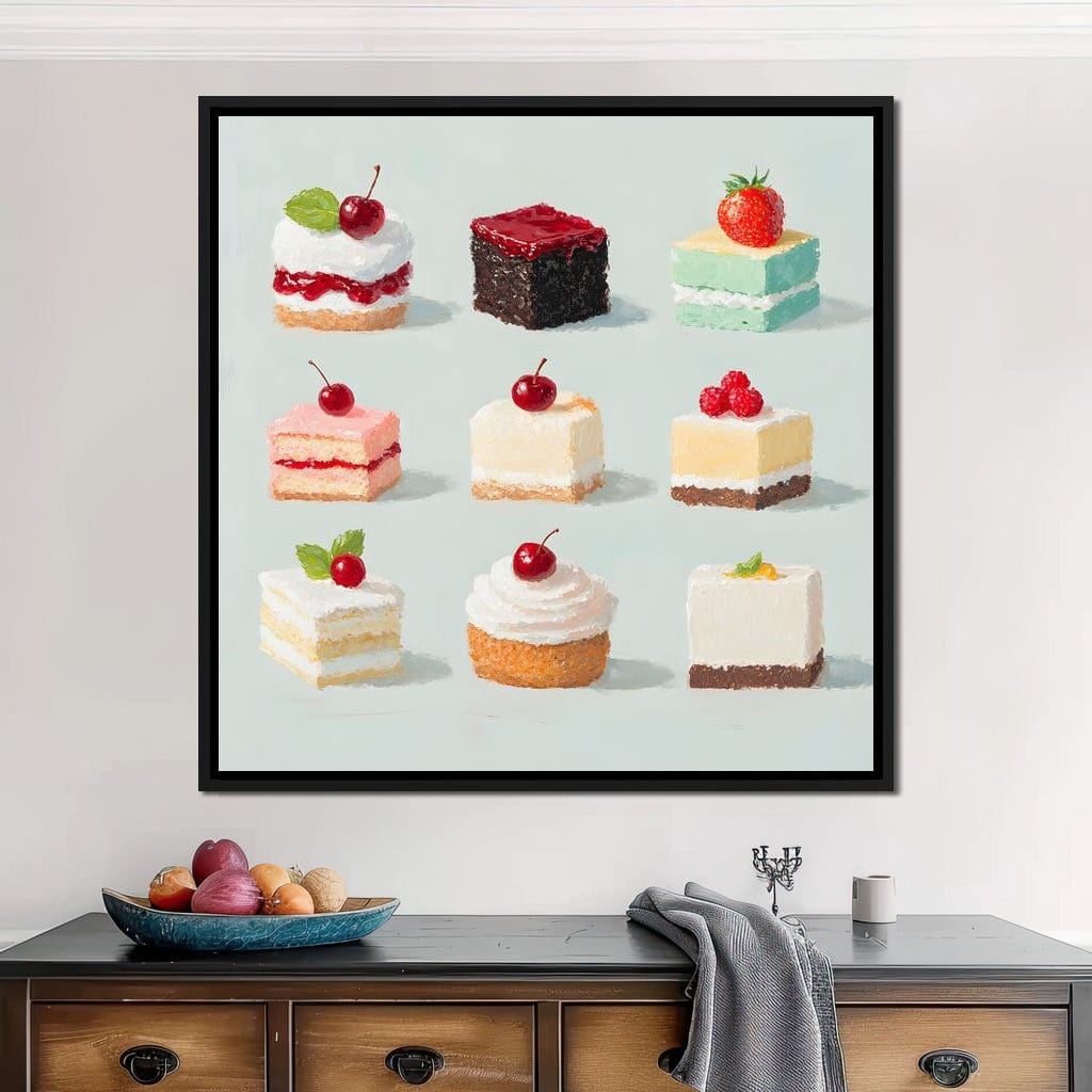 Sweet Slice Delight Tableau Canvas Wall Art