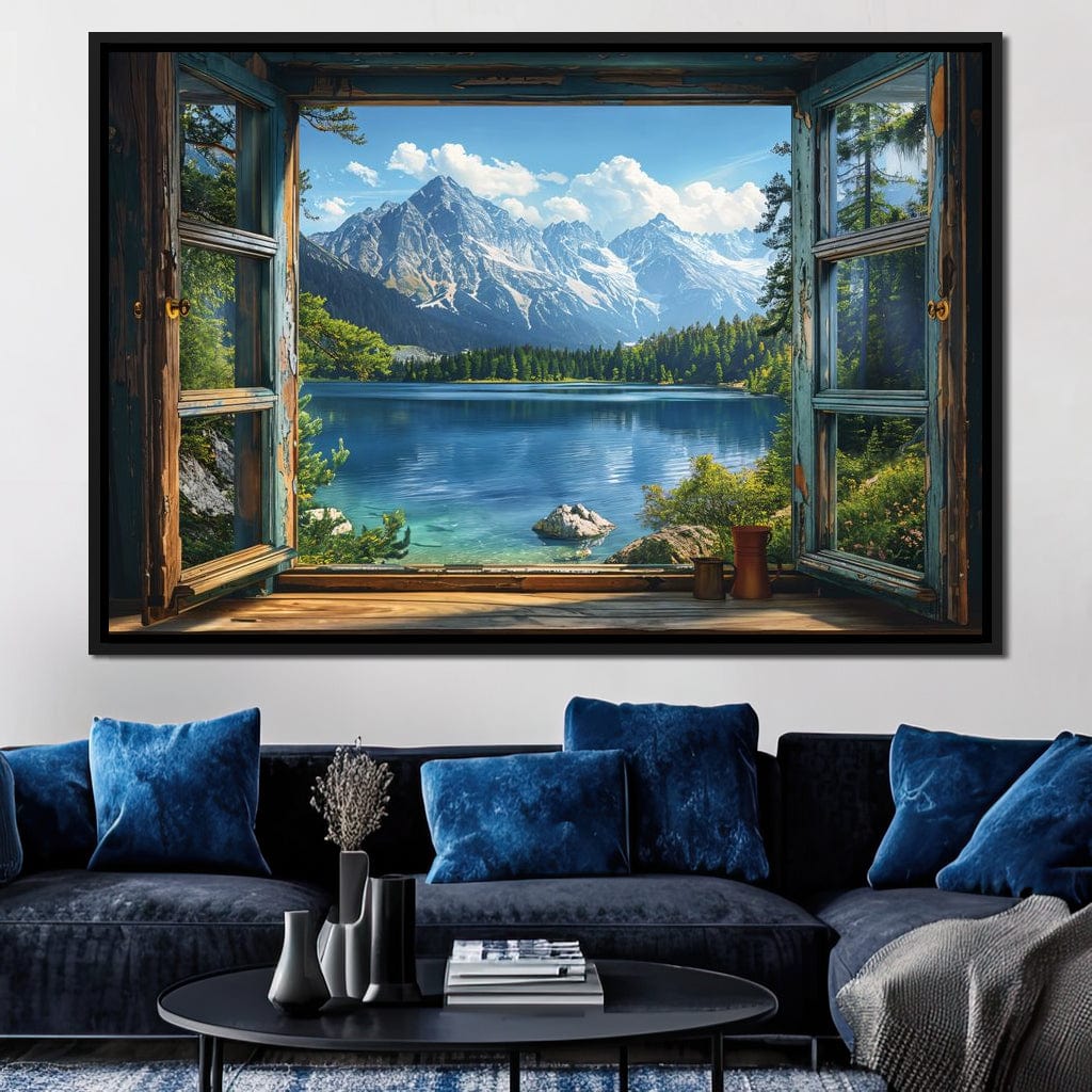 Alpine Serenity Vista Canvas Wall Art