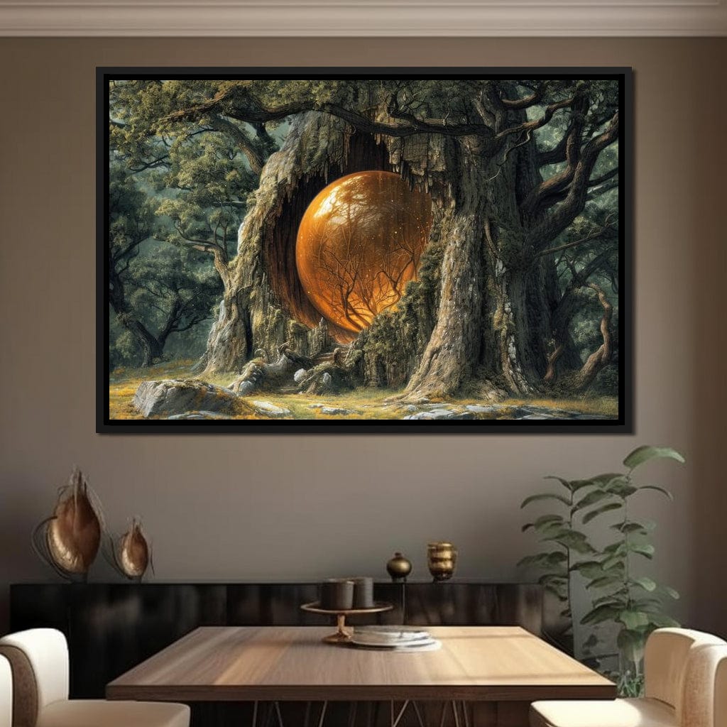 The Glowing Core of Gaia Canvas Wall Art