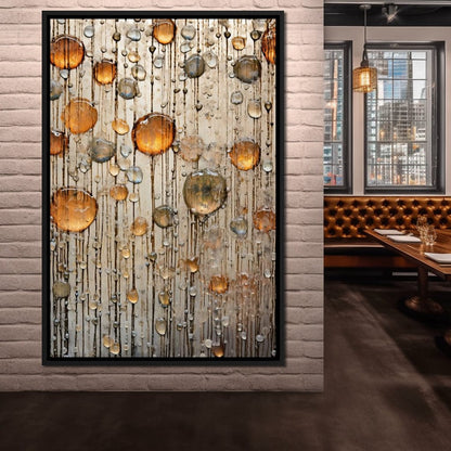 Droplet Hues Canvas Wall Art