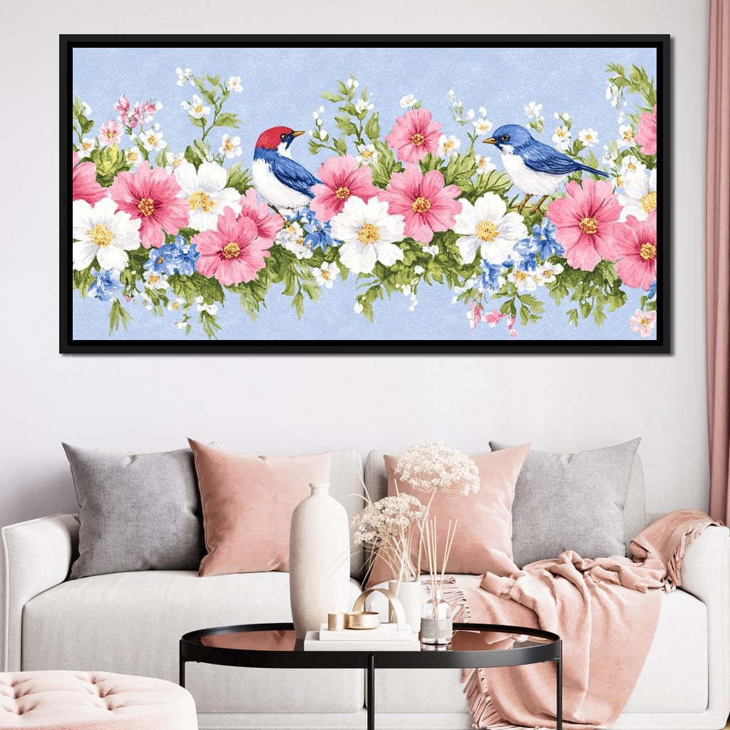 Delicate Harmony of Blossoms Canvas Wall Art
