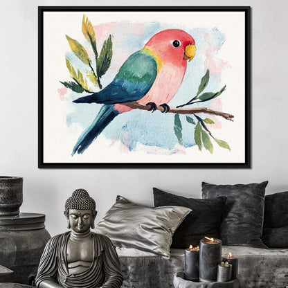 Tropical Branch Retreat Canvas Wall Art