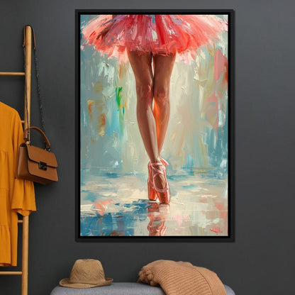 Elegant Dancers in Graceful Motion Canvas Wall Art