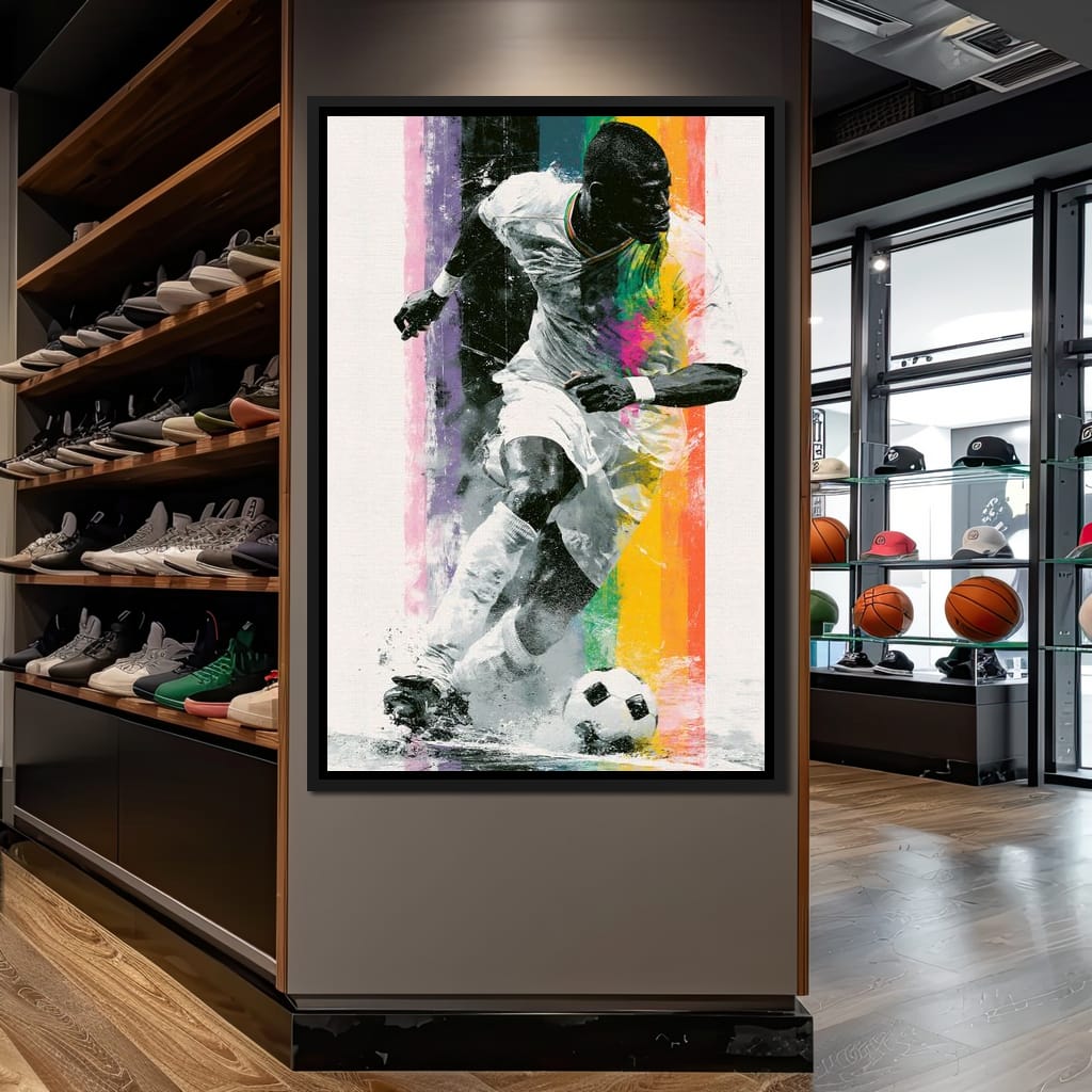 Victory Through The Vibrant Pitch Canvas Wall Art