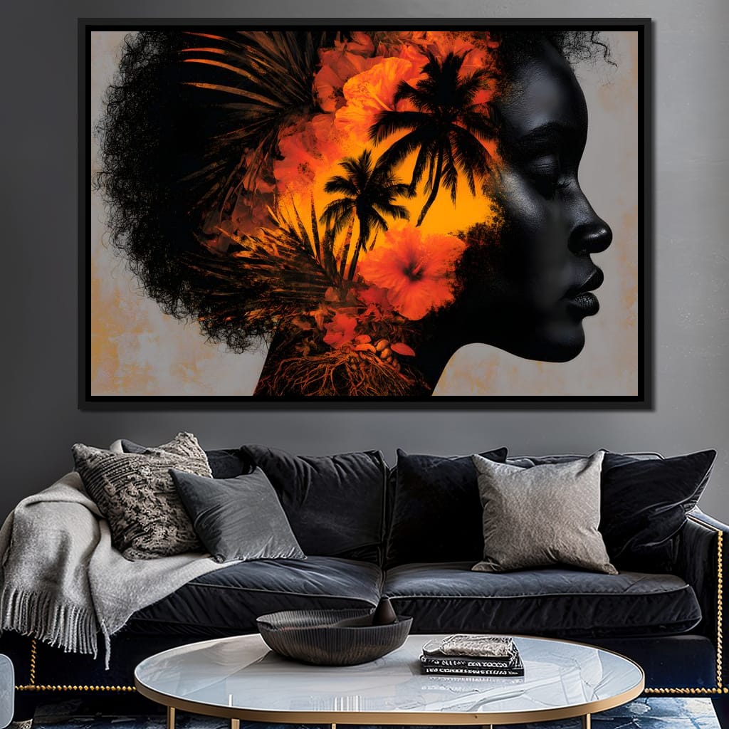 Tropical Mind Tropical Soul Canvas Wall Art