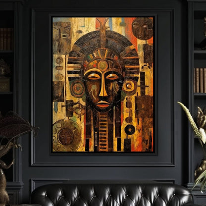 Tribal Mask 20 Canvas Wall Art