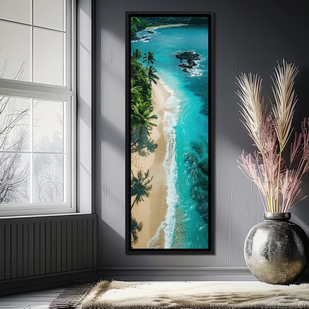 Tropical Serenity Beach Canvas Wall Art