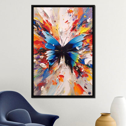 Chromatic Butterfly Euphoria Canvas Wall Art