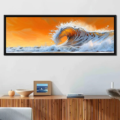 Amber Tide Canvas Wall Art