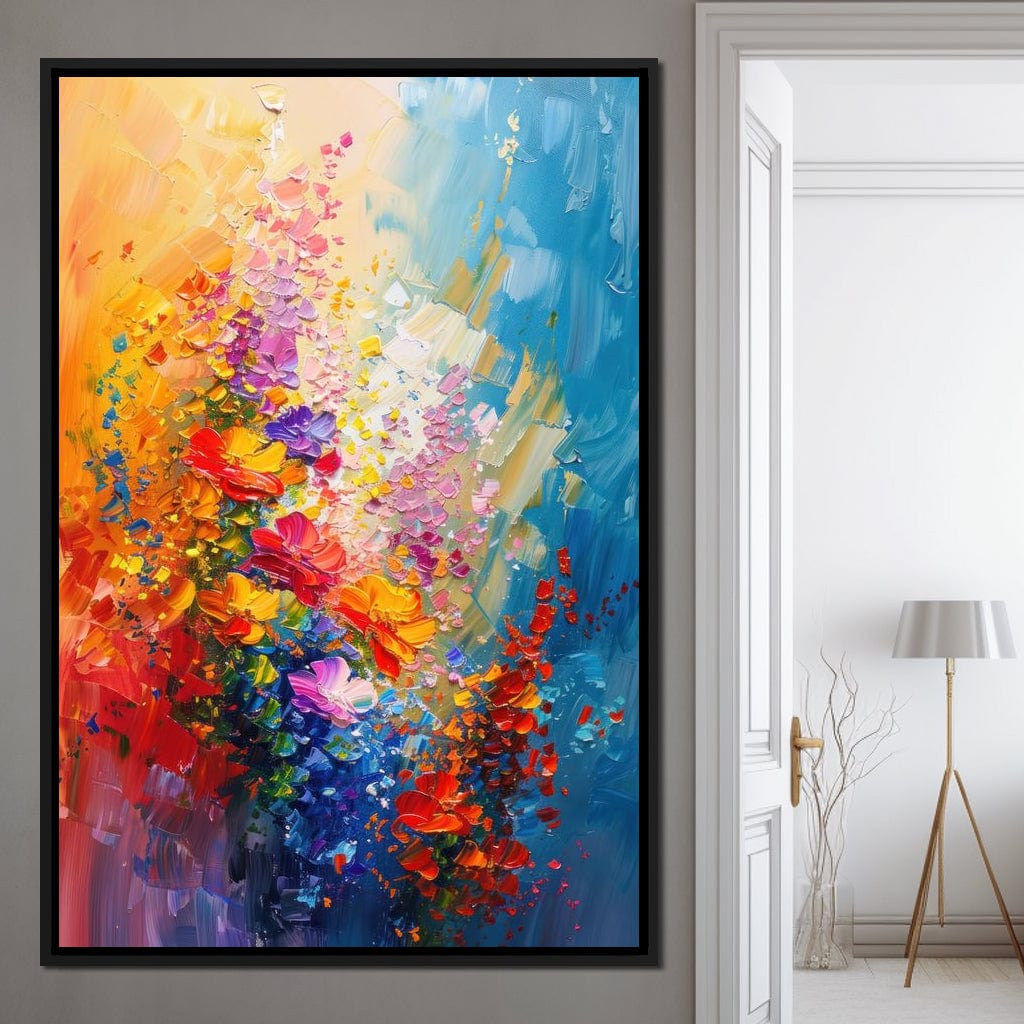 Impasto Bloom Canvas Wall Art