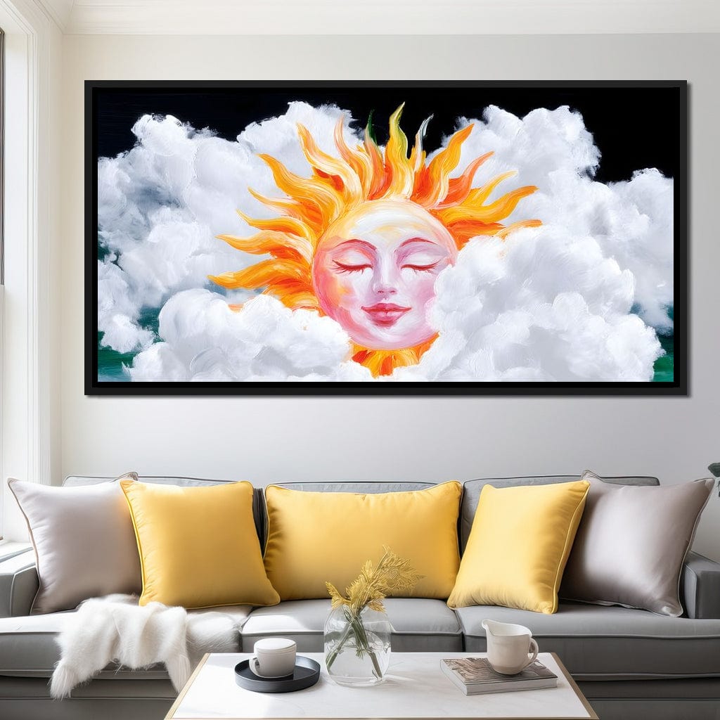 Radiant Dreams of Celestial Day Canvas Wall Art