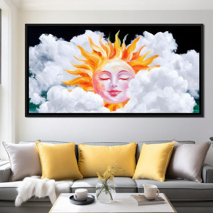 Radiant Dreams of Celestial Day Canvas Wall Art