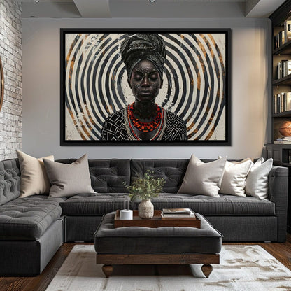 Spirals of Serenity Queen Canvas Wall Art