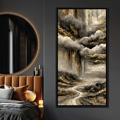 Gilded Rivers Of Lost Time Canvas Wall Art