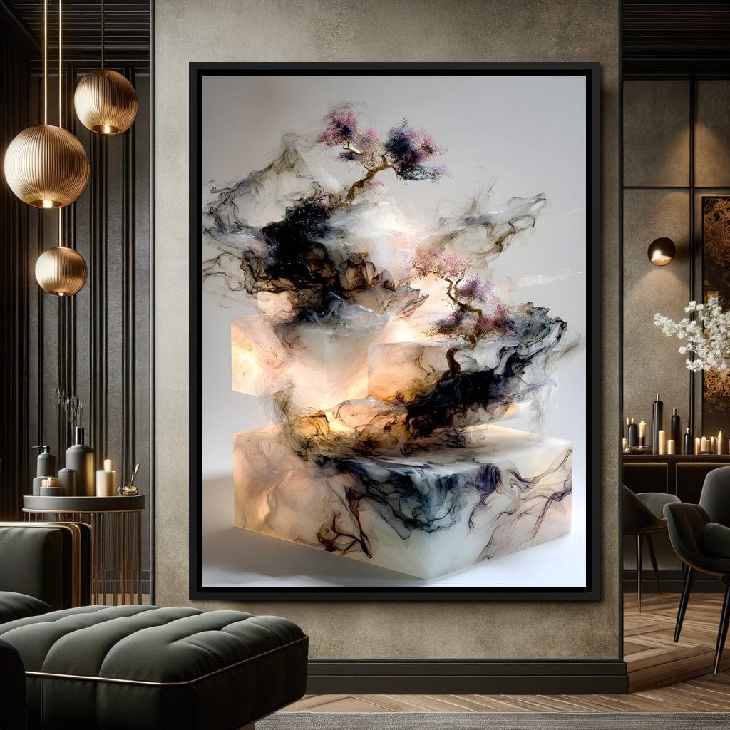 Celestial Bonsai Ascension Canvas Wall Art