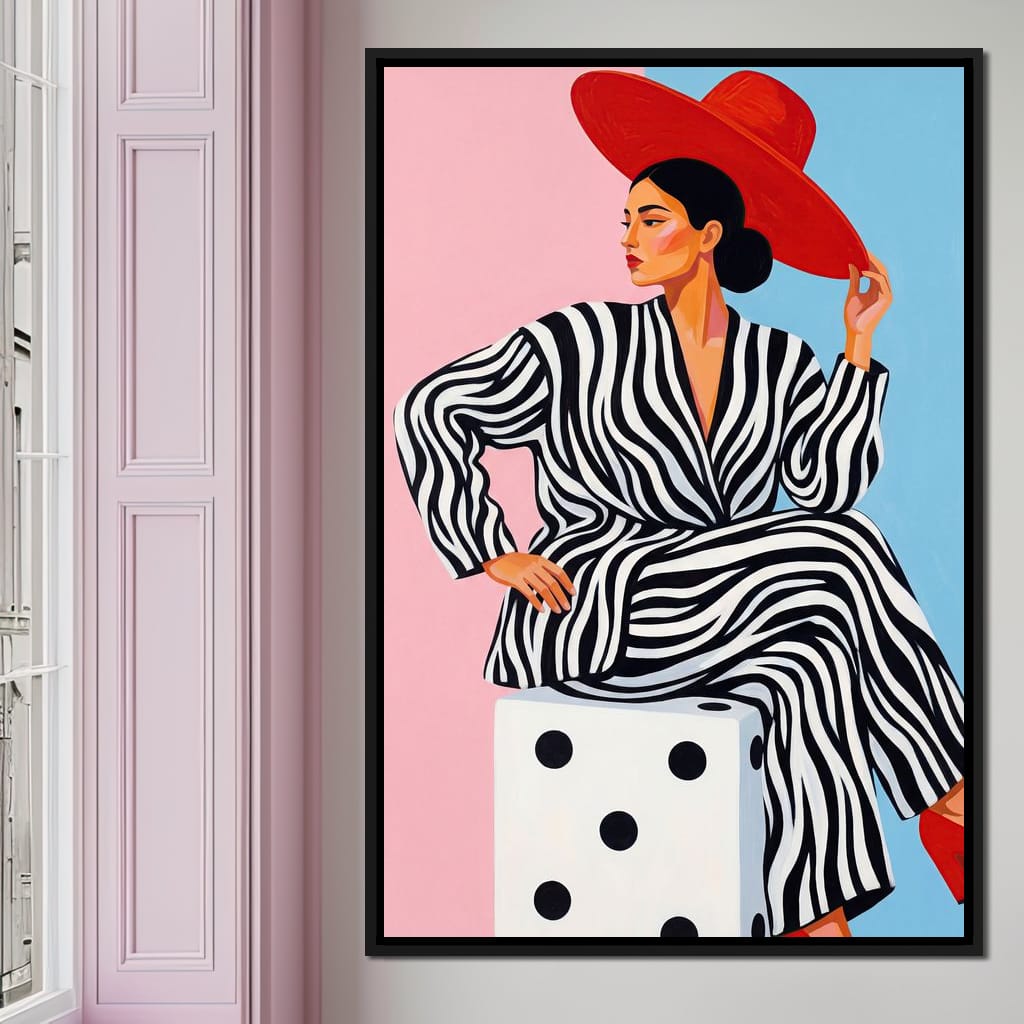 The Dice and the Diva Canvas Wall Art