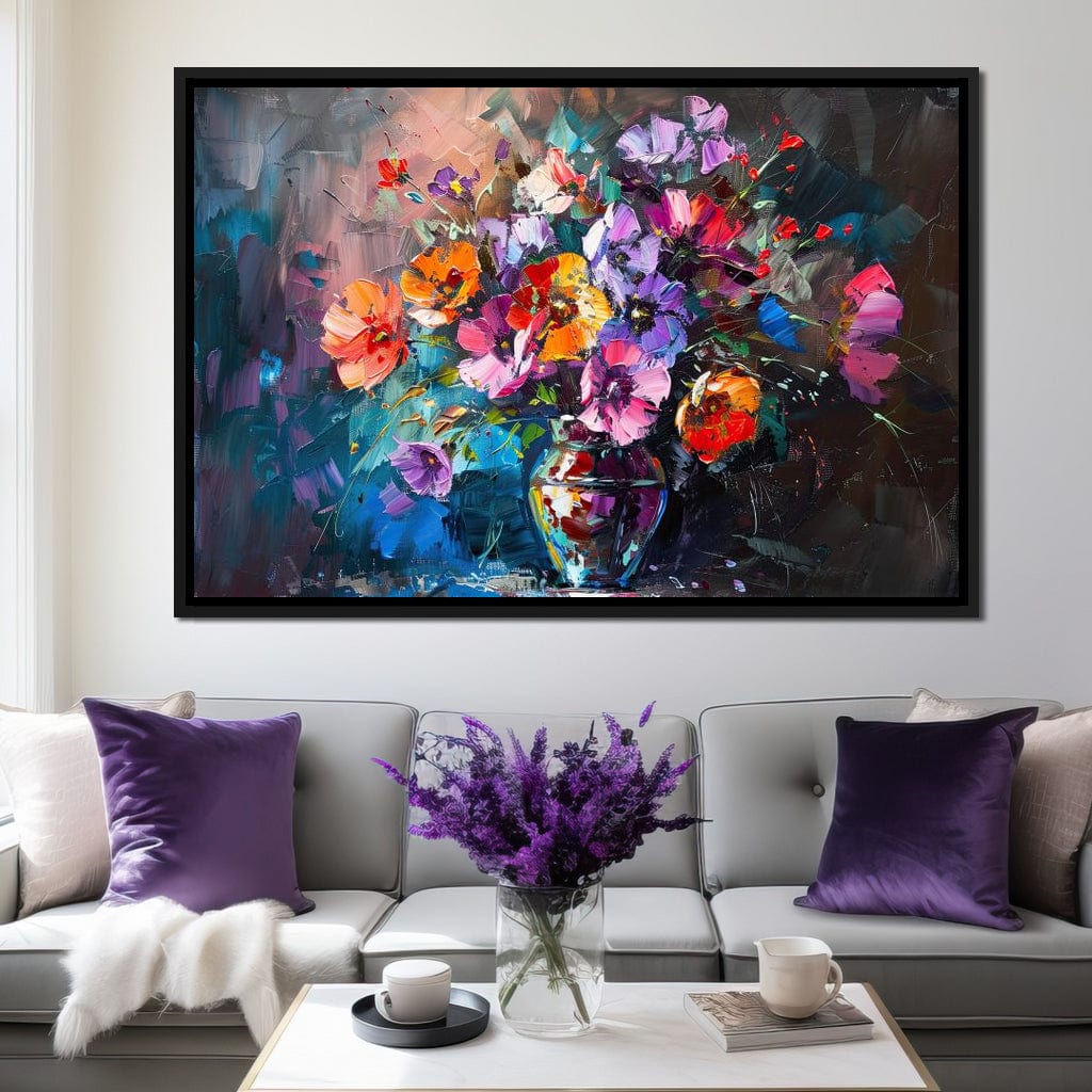 Bouquet of Vibrant Dreams Canvas Wall Art