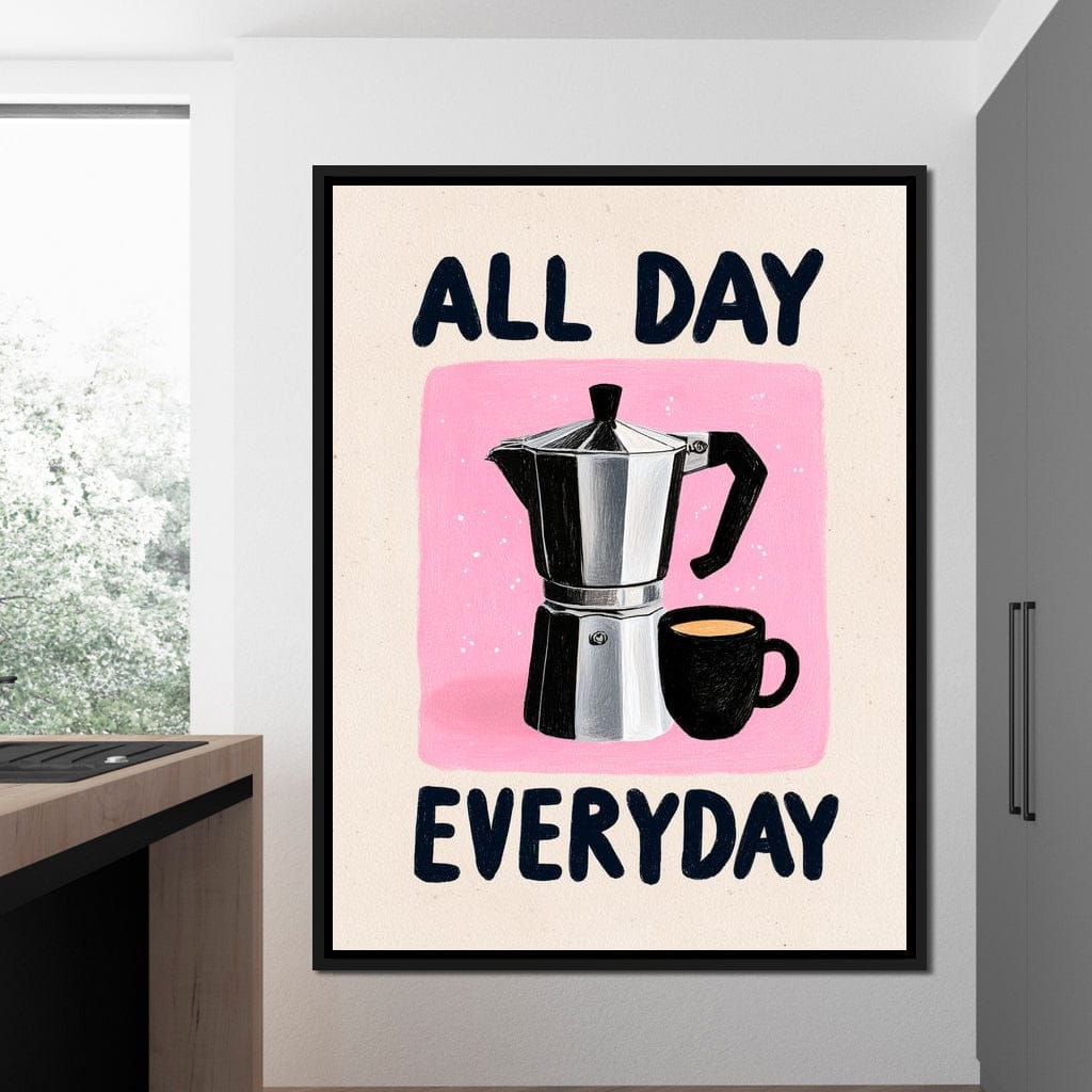 All Day Coffee Ritual Canvas Wall Art