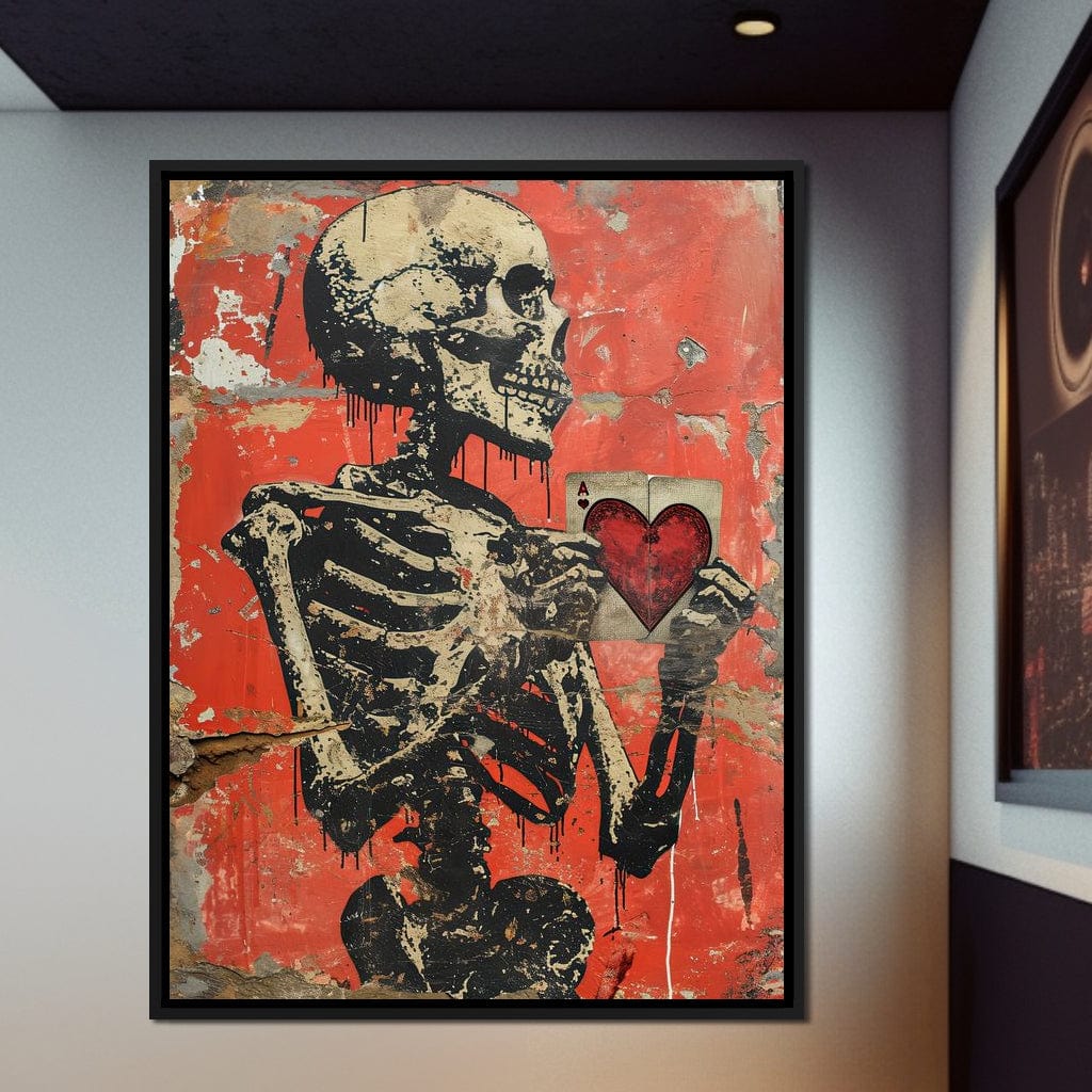 Romantic Skeleton 8 Canvas Wall Art
