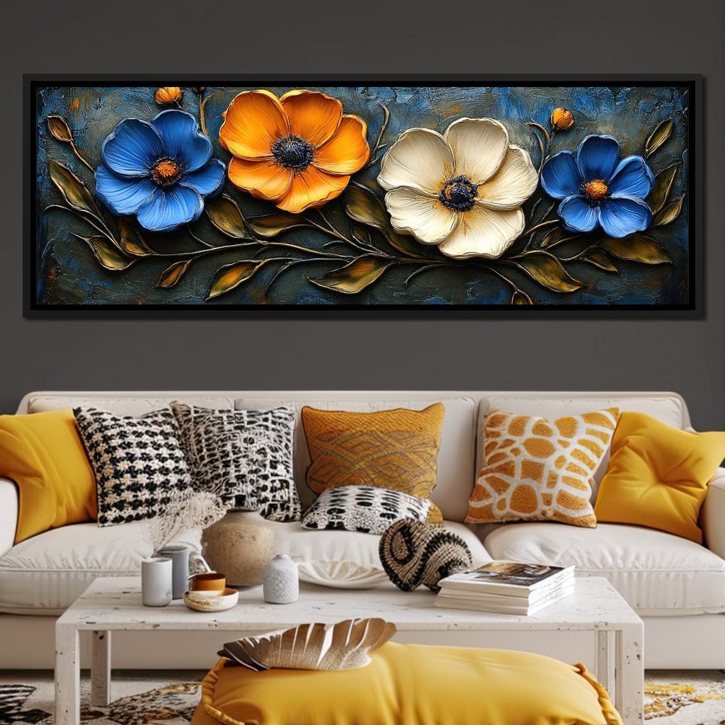 Floral Symphony of Vibrant Colors Canvas Wall Art