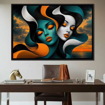 The Lovers Who Never Spoke Canvas Wall Art