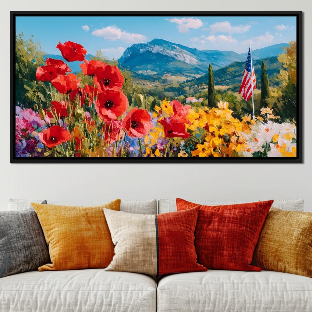 Majestic Valley Blooms Vista Canvas Wall Art