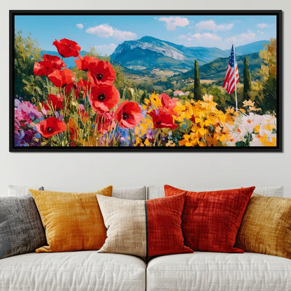 Majestic Valley Blooms Vista Canvas Wall Art