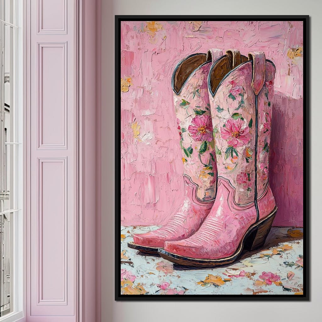 Floral Western Romance Canvas Wall Art
